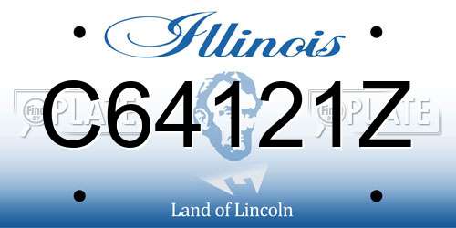 C64121Z Illinois License Plate
