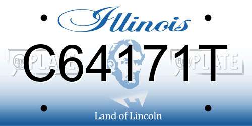 C64171T Illinois License Plate