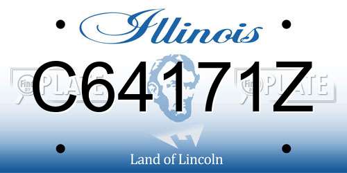 C64171Z Illinois License Plate