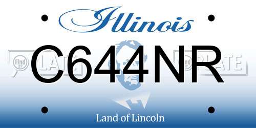 C644NR Illinois License Plate