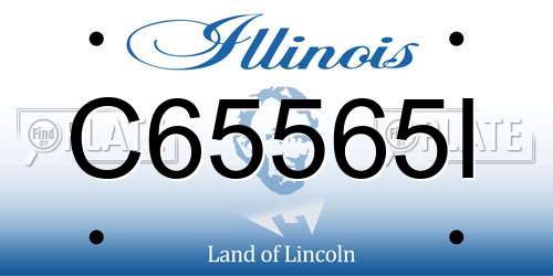 C65565I Illinois License Plate