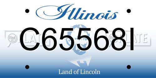 C65568I Illinois License Plate