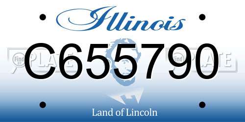 C655790 Illinois License Plate