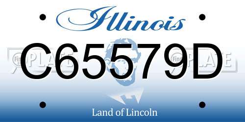 C65579D Illinois License Plate