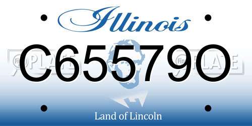C65579O Illinois License Plate