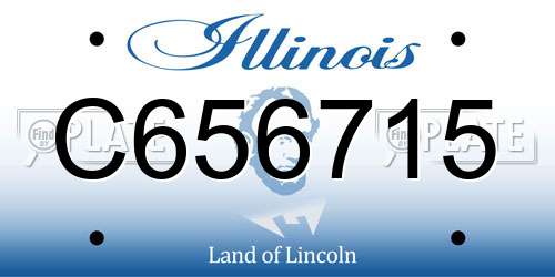 C656715 Illinois License Plate