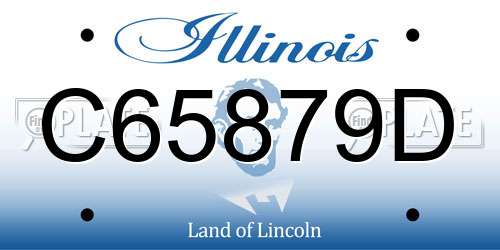 C65879D Illinois License Plate