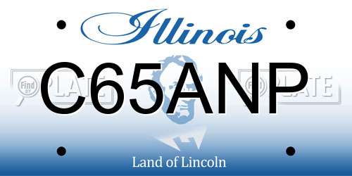 C65ANP Illinois License Plate