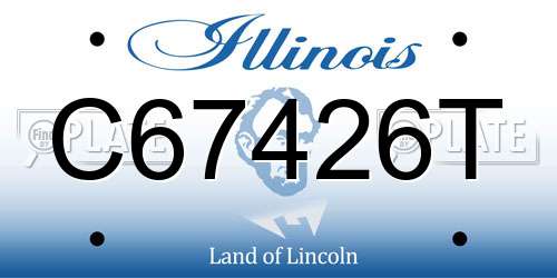 C67426T Illinois License Plate