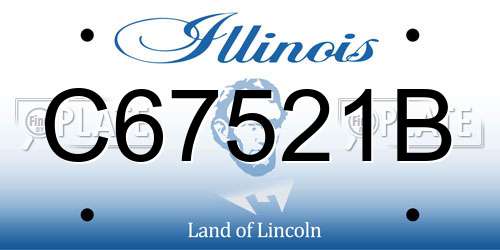 C67521B Illinois License Plate