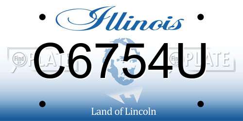 C6754U Illinois License Plate