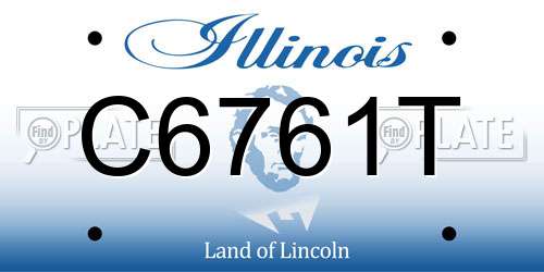 C6761T Illinois License Plate