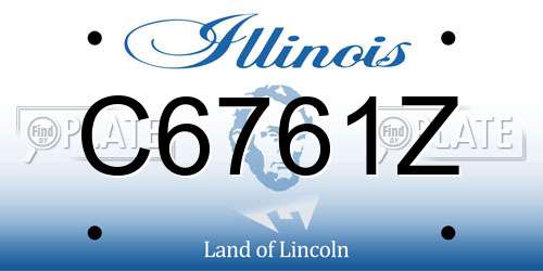 C6761Z Illinois License Plate