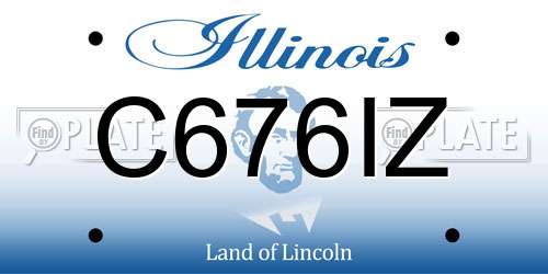 C676IZ Illinois License Plate