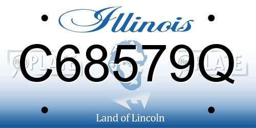 C68579Q Illinois License Plate