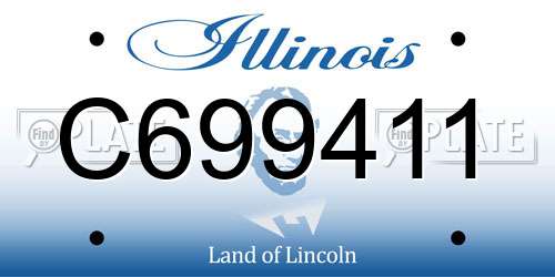 C699411 Illinois License Plate