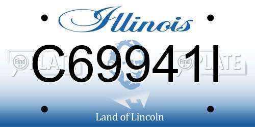 C69941I Illinois License Plate