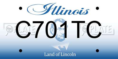 C701TC Illinois License Plate