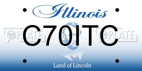 C70ITC Illinois License Plate