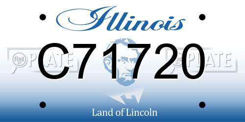 C71720 Illinois License Plate