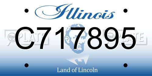 C717895 Illinois License Plate