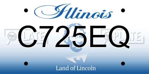 C725EQ Illinois License Plate