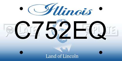 C752EQ Illinois License Plate