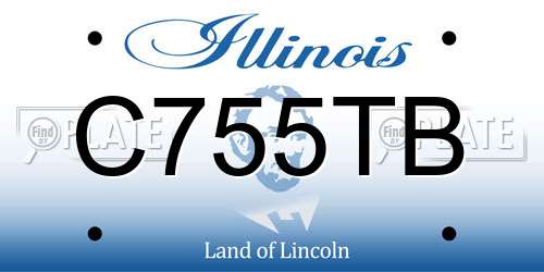 C755TB Illinois License Plate