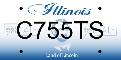 C755TS Illinois License Plate
