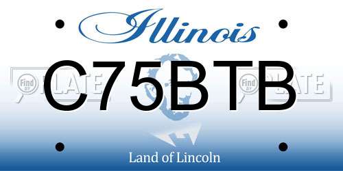 C75BTB Illinois License Plate