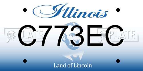 C773EC Illinois License Plate