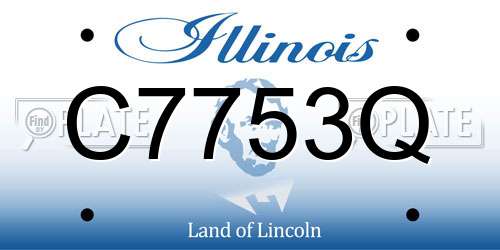 C7753Q Illinois License Plate