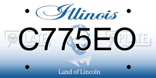 C775EO Illinois License Plate