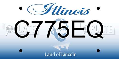 C775EQ Illinois License Plate