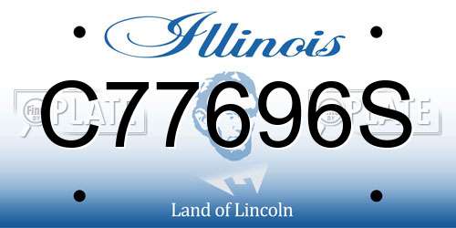 C77696S Illinois License Plate