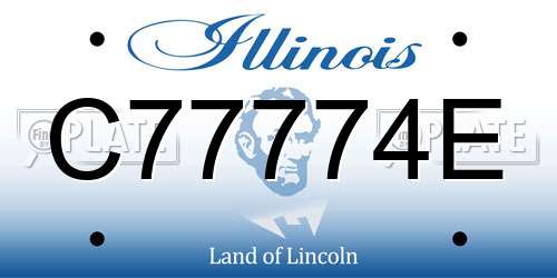 C77774E Illinois License Plate