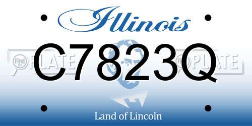 C7823Q Illinois License Plate