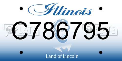 C786795 Illinois License Plate