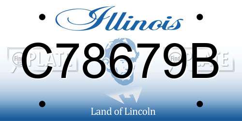 C78679B Illinois License Plate