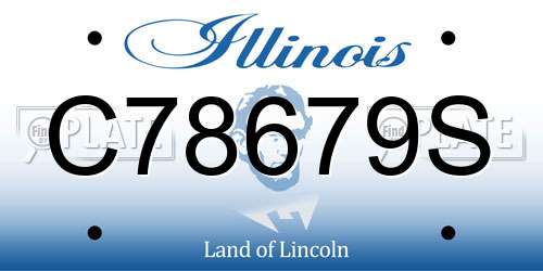 C78679S Illinois License Plate