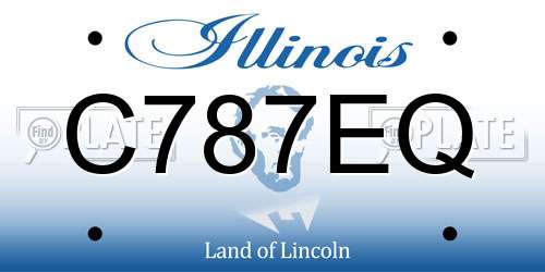 C787EQ Illinois License Plate