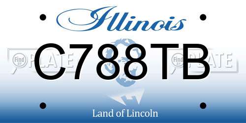 C788TB Illinois License Plate