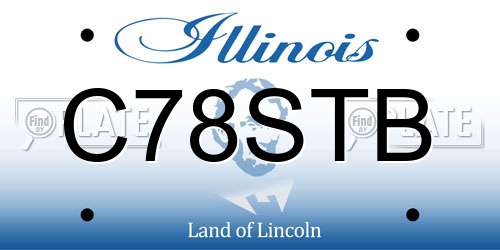 C78STB Illinois License Plate