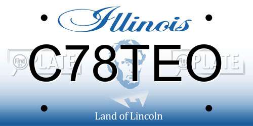 C78TEO Illinois License Plate