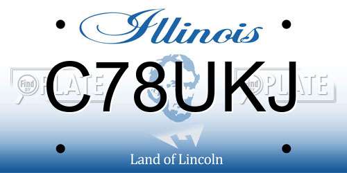 C78UKJ Illinois License Plate