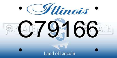 C79166 Illinois License Plate