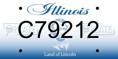 C79212 Illinois License Plate