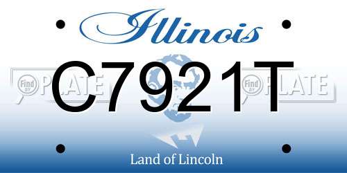 C7921T Illinois License Plate