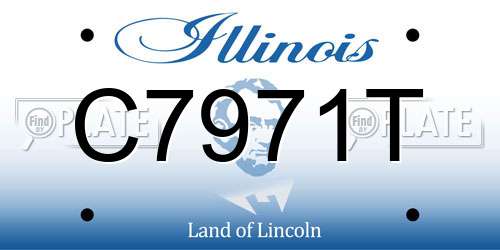 C7971T Illinois License Plate