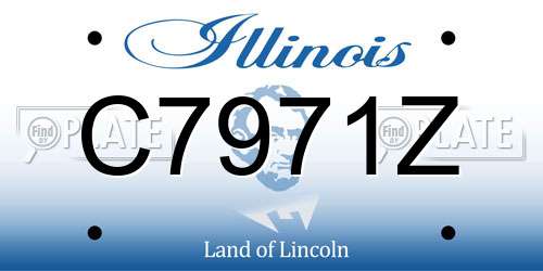 C7971Z Illinois License Plate